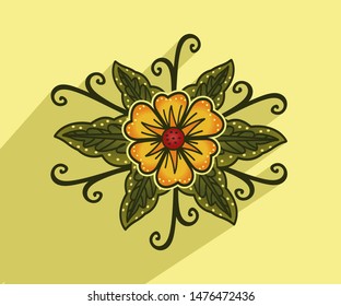 Beautiful flower. Suitable for use as a motif on floral shirt and other