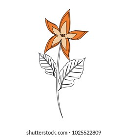 Beautiful flower symbol