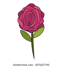 Beautiful flower symbol