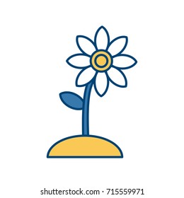 Beautiful flower symbol