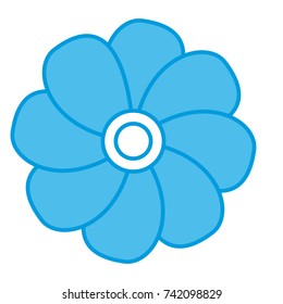 Beautiful flower symbol