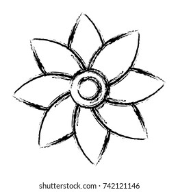 Beautiful flower symbol