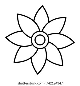 Beautiful flower symbol