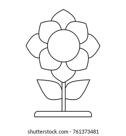 Beautiful flower symbol