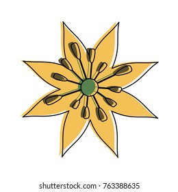 Beautiful flower symbol