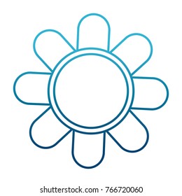 Beautiful flower symbol