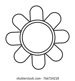 Beautiful flower symbol