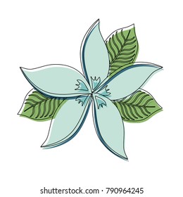 Beautiful flower symbol