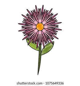 Beautiful flower symbol scribble
