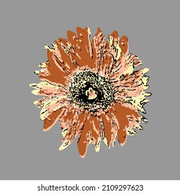 beautiful flower textile print work