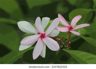 Beautiful flower in vector art