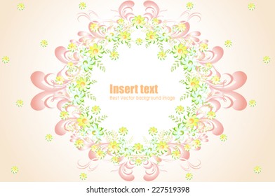 Beautiful flower vector background art - Creative illustration eps10