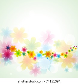 beautiful flower vector background illustration