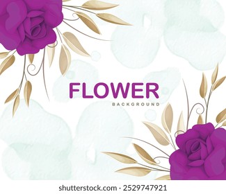 Beautiful flower vector background, perfect for adding elegance to any design project. Delicate floral details that bring a touch of nature's beauty to your visuals.