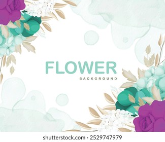 Beautiful flower vector background, perfect for adding elegance to any design project. Delicate floral details that bring a touch of nature's beauty to your visuals.