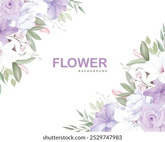 Beautiful flower vector background, perfect for adding elegance to any design project. Delicate floral details that bring a touch of nature's beauty to your visuals.