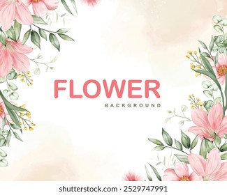 Beautiful flower vector background, perfect for adding elegance to any design project. Delicate floral details that bring a touch of nature's beauty to your visuals.