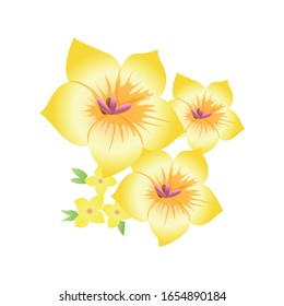 Beautiful flower vector design, flower vector art illustration and decoration