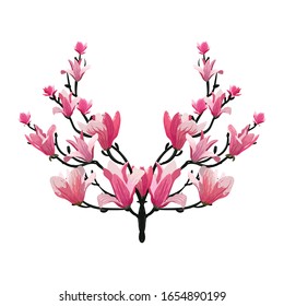 Beautiful flower vector design, flower vector art illustration and decoration