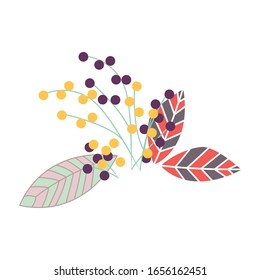 Hermoso diseño vectorial de flores, arte vectorial de flores e ilustración, aislado en fondo blanco