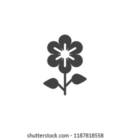 Beautiful flower vector icon. filled flat sign for mobile concept and web design. Chamomile simple solid icon. Symbol, logo illustration. Pixel perfect vector graphics
