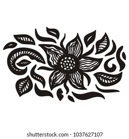 Beautiful flower. Vector illustration