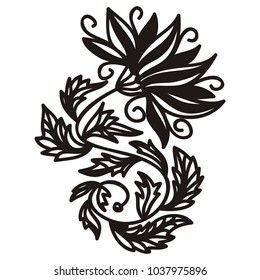 Beautiful flower. Vector illustration.