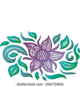Beautiful flower. Vector illustration