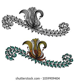 Beautiful flower. Vector illustration