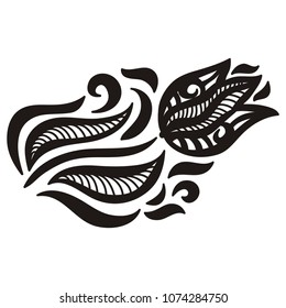 Beautiful flower. Vector illustration