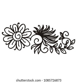 Beautiful flower. Vector illustration