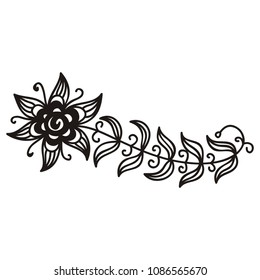 Beautiful flower. Vector illustration