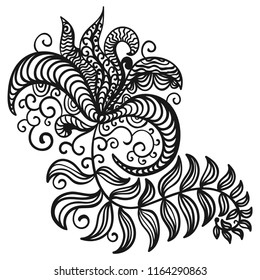 Beautiful flower. Vector illustration