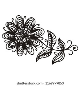 Beautiful flower. Vector illustration