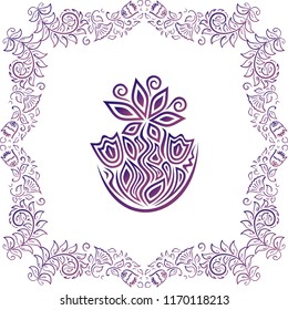 Beautiful flower. Vector illustration
