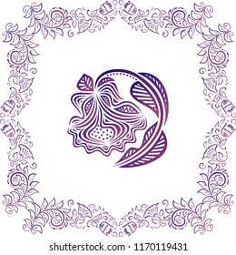 Beautiful flower. Vector illustration
