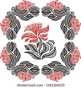 Beautiful flower. Vector illustration