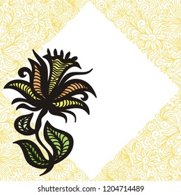 Beautiful flower. Vector illustration