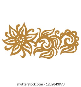 Beautiful flower. Vector illustration
