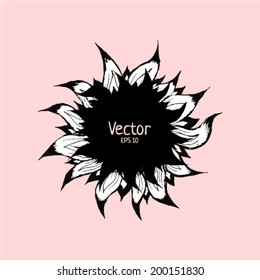 Beautiful flower. Vector illustration