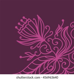 Beautiful flower. Vector illustration.