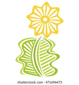 Beautiful flower. Vector illustration.