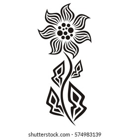 Beautiful flower. Vector illustration.