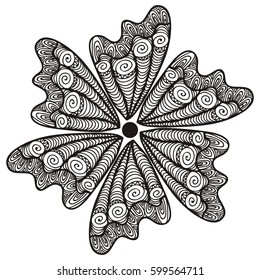 Beautiful flower. Vector illustration.