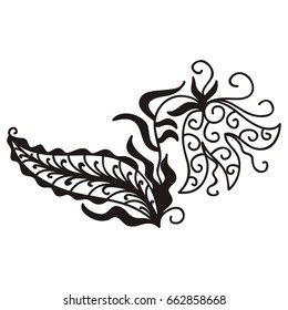 Beautiful flower. Vector illustration.