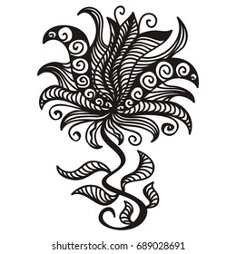 Beautiful flower. Vector illustration.