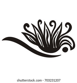 Beautiful flower. Vector illustration.