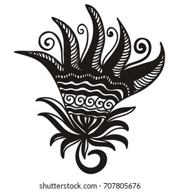 Beautiful flower. Vector illustration.