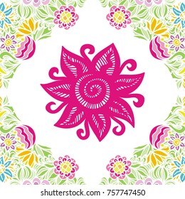 Beautiful flower. Vector illustration.