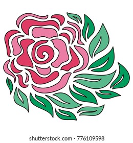 Beautiful flower. Vector illustration.